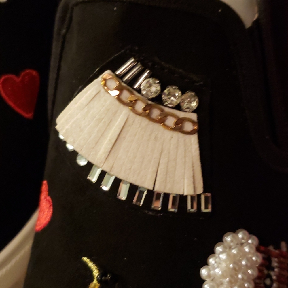 Betsey Johnson Cooper Embroidered Fashion Sneaker - Picture 12 of 16